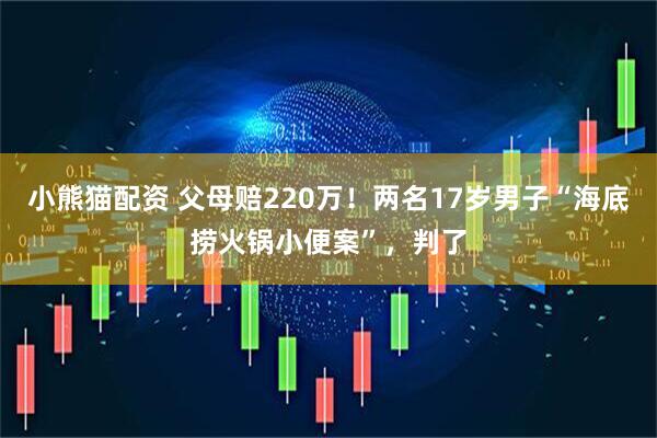 小熊猫配资 父母赔220万！两名17岁男子“海底捞火锅小便案”，判了