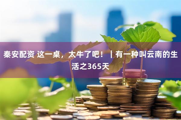 秦安配资 这一桌,太牛了吧!|有一种叫云南的生活之365天