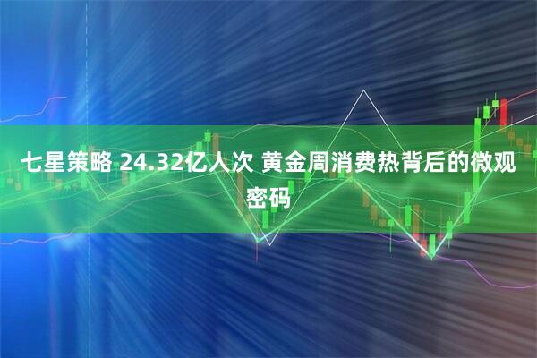 七星策略 24.32亿人次 黄金周消费热背后的微观密码